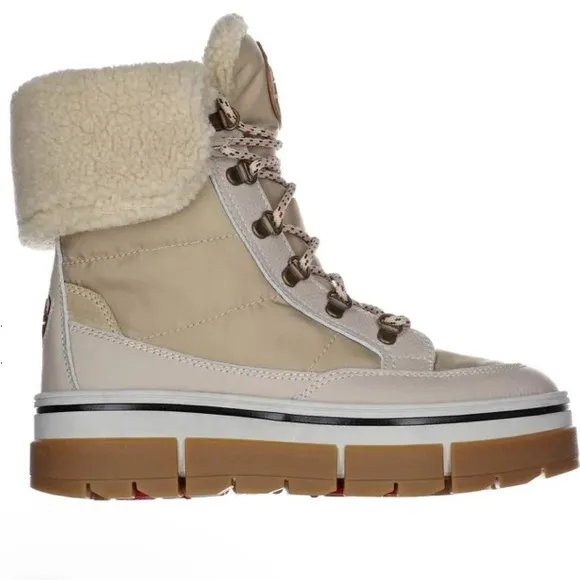 NIB Women's Pajar Henta Beige Winter Boots with Ice Grippers