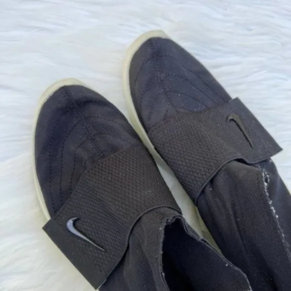 Nike Air Fear of God Moccasin Sneaker Shoes Black Fossil Kids Size 4.5