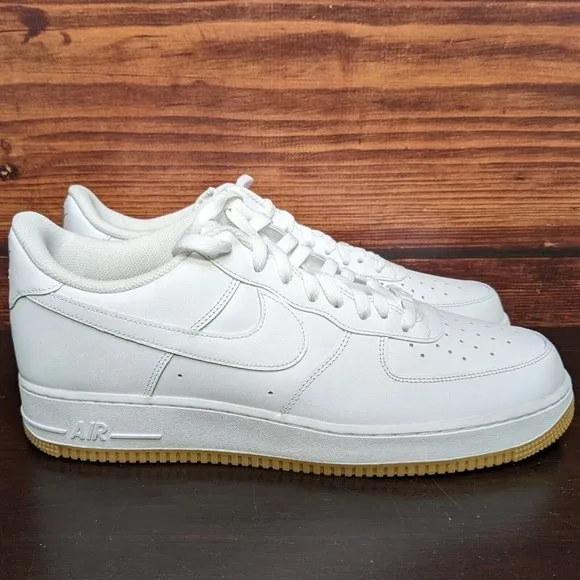 Nike Air Force 1 Low '07 Men's 15 White Gum Bottom basketball shoes DJ2739-100