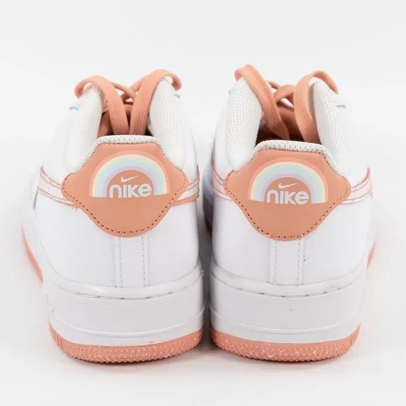 Nike Air Force 1 LV8 GS 'White Light Madder Root Aura' DM0985-100 size 7 Y 8.5 W