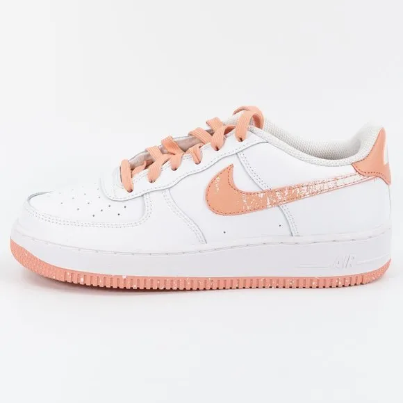 Nike Air Force 1 LV8 GS 'White Light Madder Root Aura' DM0985-100 size 7 Y 8.5 W