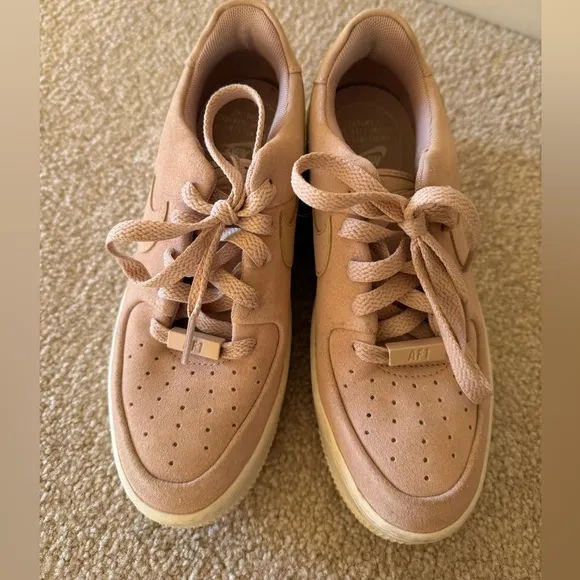Nike Air Force 1 Sage Low Sneakers Blush Light Pink Shoes Women's Size 6