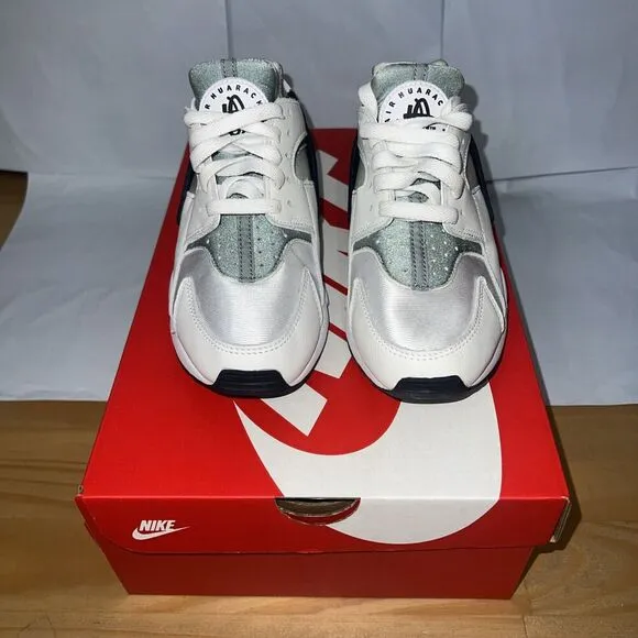 Nike Air Huarache DH4439-110 Sneakers Women's 6 White Green Running Shoes BBS24