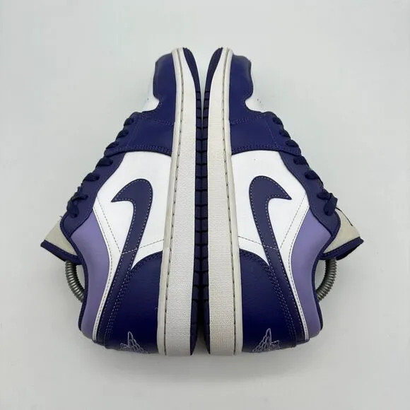 Nike Air Jordan 1 Low 'Sky J Purple' Mens Size 9 Purple White 553558-515