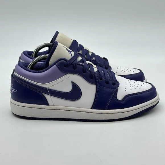 Nike Air Jordan 1 Low 'Sky J Purple' Mens Size 9 Purple White 553558-515