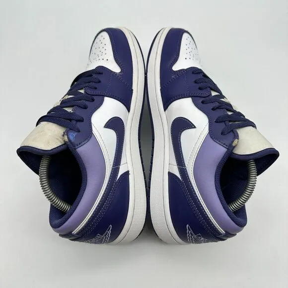 Nike Air Jordan 1 Low 'Sky J Purple' Mens Size 9 Purple White 553558-515