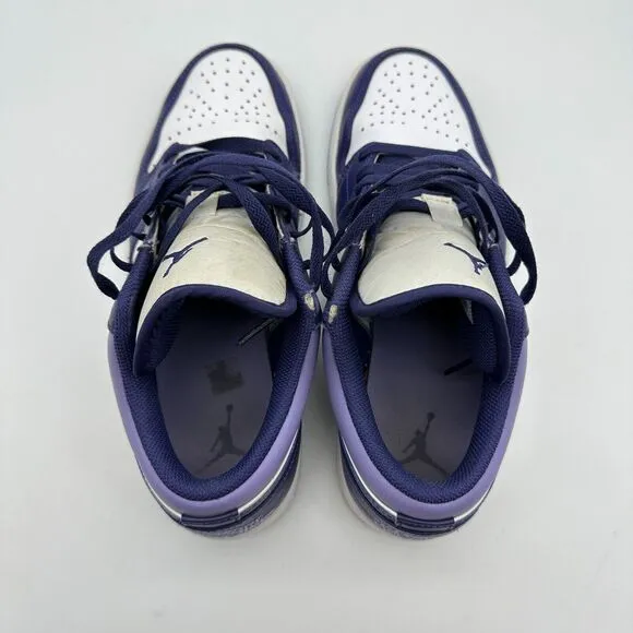 Nike Air Jordan 1 Low 'Sky J Purple' Mens Size 9 Purple White 553558-515