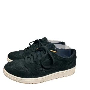 Nike Air Jordan 1 Retro women's sneakers, black python, size 9.5