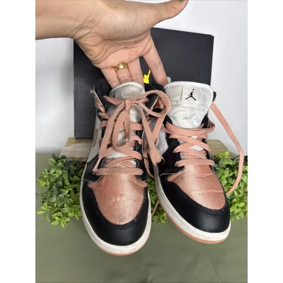 Nike Air Jordan 1 Sneaker 3Y Mid PS Light Madder Root Pink Coral Shoes Dm9078108