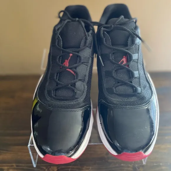Nike Air Jordan 11 CMFT Low Bred Men's Black and Red Sneakers Size 13 Mens