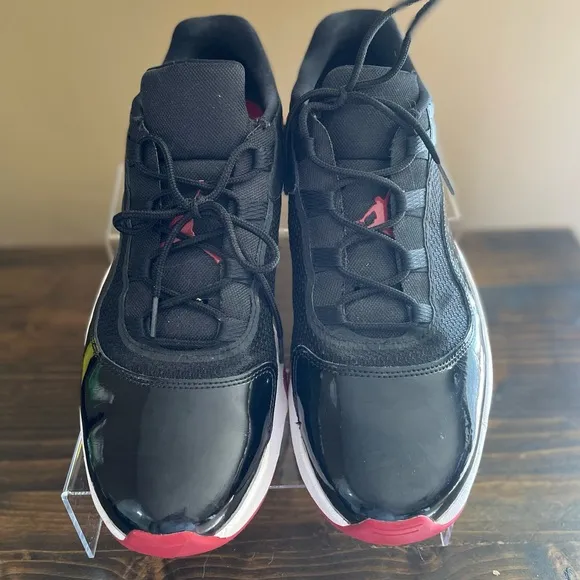 Nike Air Jordan 11 CMFT Low Bred Men's Black and Red Sneakers Size 13 Mens