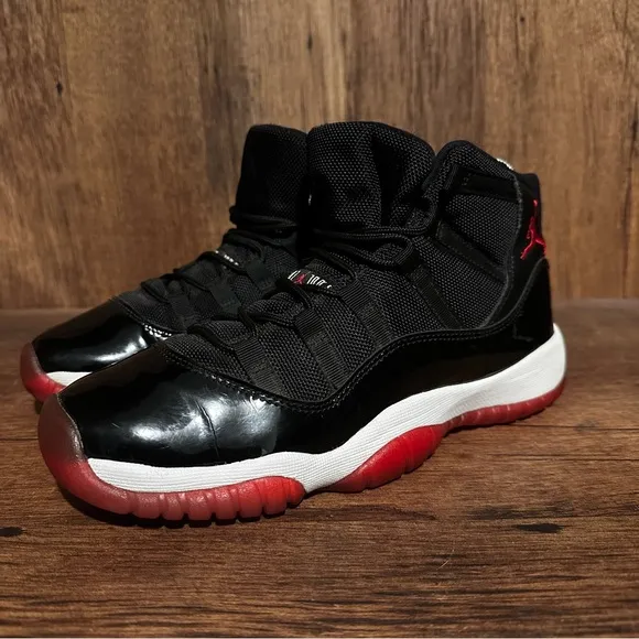 Nike Air Jordan 11 XI Retro GS 'Bred' 2012  378038-010 Youth Size 7Y Shoes