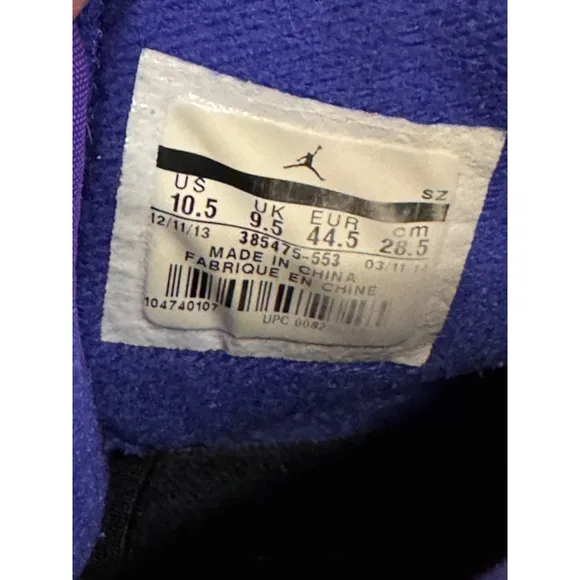 NIKE AIR JORDAN 2 RETRO IRON PURPLE MENS BASKETBALL SHOES MENS SIZE 10.5​