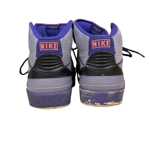 NIKE AIR JORDAN 2 RETRO IRON PURPLE MENS BASKETBALL SHOES MENS SIZE 10.5​