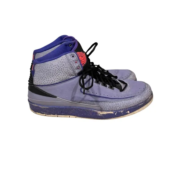 NIKE AIR JORDAN 2 RETRO IRON PURPLE MENS BASKETBALL SHOES MENS SIZE 10.5​