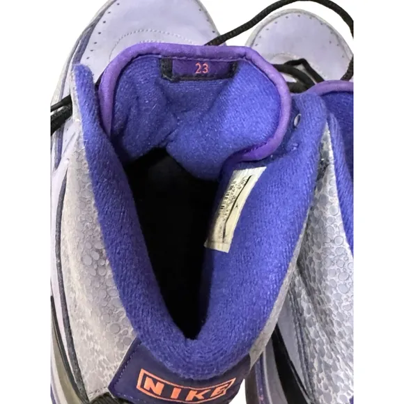 NIKE AIR JORDAN 2 RETRO IRON PURPLE MENS BASKETBALL SHOES MENS SIZE 10.5​