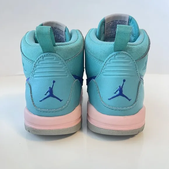 Nike Air Jordan Legacy 312 PS Hyper Jade Blue AT4047-348 Kids Size 12 C Sneakers