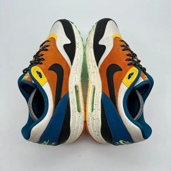Nike Air Max 1 Multi Mens Size 9.5 Athletic Running Shoes CZ8140-001 EUC