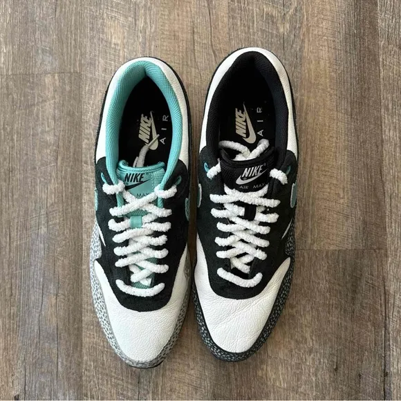 Nike Air Max 1 Unlocked By You iD Safari Black Teal White