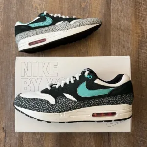 Nike Air Max 1 Unlocked By You iD Safari Black Teal White
