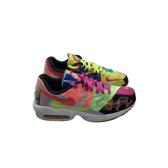 Nike Air Max 2 Light QS Atmos &quot;Logos&quot; Mens Size 11 Athletic Shoes NEW BV7406-001