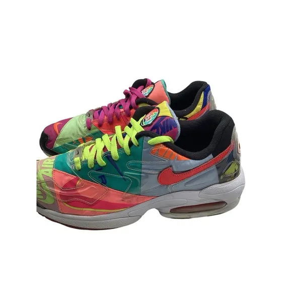 Nike Air Max 2 Light QS Atmos &quot;Logos&quot; Mens Size 11 Athletic Shoes NEW BV7406-001