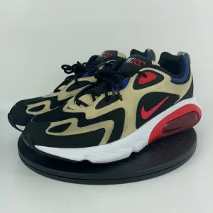 Nike Air Max 200 Gold/Red Athletic Running Shoes AQ2568-700 Men's Size 11