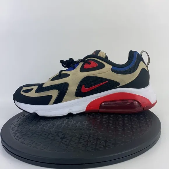 Nike Air Max 200 Gold/Red Athletic Running Shoes AQ2568-700 Men's Size 11