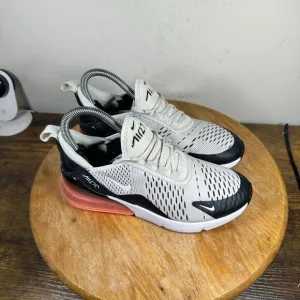 Nike Air Max 270 Light Bone Hot Punch Women's Size 6 Shoes Sneakers 943345-002