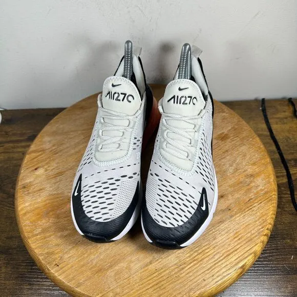 Nike Air Max 270 Light Bone Hot Punch Women's Size 6 Shoes Sneakers 943345-002