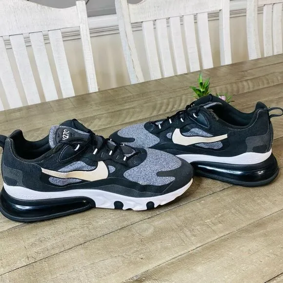 Nike Air Max 270 React Black/Vast Grey/Off Noir Shoes Men’s Size 11.5