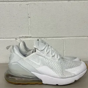 Nike air max 270 sz11.5 men's white run shoes dc1702-100 sneakers
