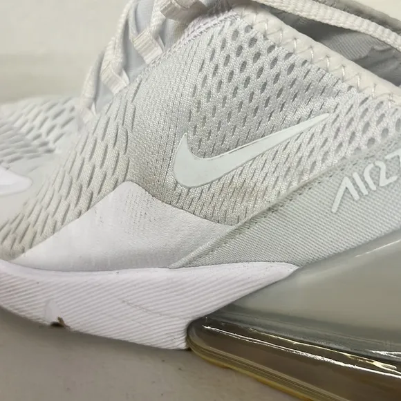 Nike air max 270 sz11.5 men's white run shoes dc1702-100 sneakers