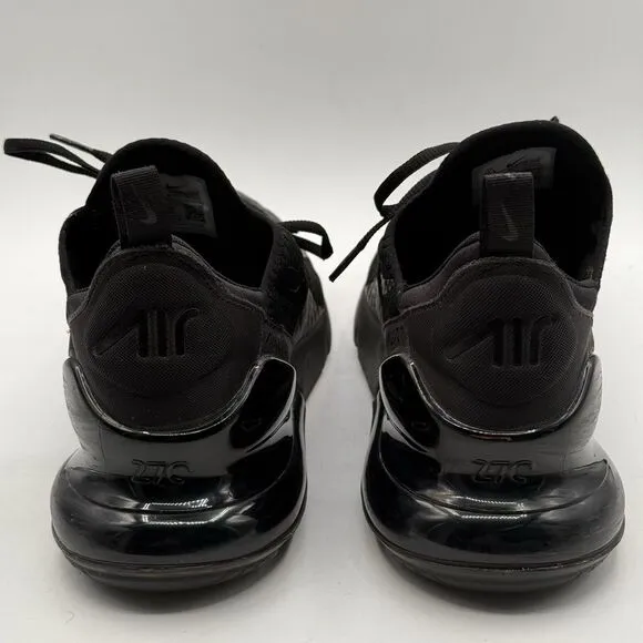 Nike Air Max 270 Triple Black AH8050-005 Men's Size 12.5 Running Shoes Sneakers