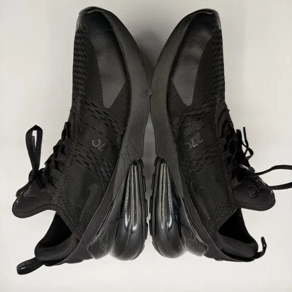 Nike Air Max 270 Triple Black AH8050-005 Men's Size 12.5 Running Shoes Sneakers