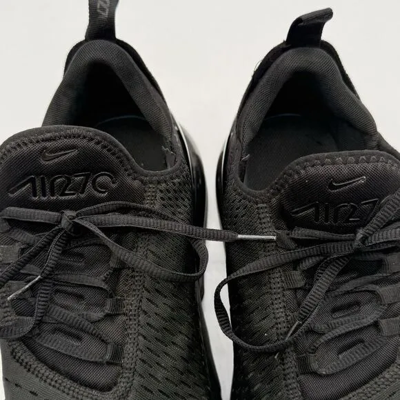 Nike Air Max 270 Triple Black AH8050-005 Men's Size 12.5 Running Shoes Sneakers