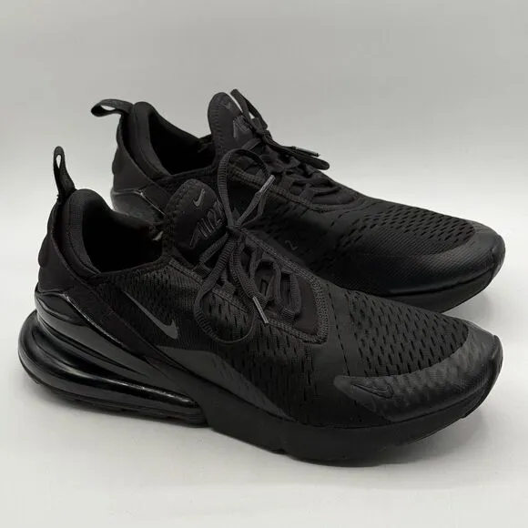 Nike Air Max 270 Triple Black AH8050-005 Men's Size 12.5 Running Shoes Sneakers