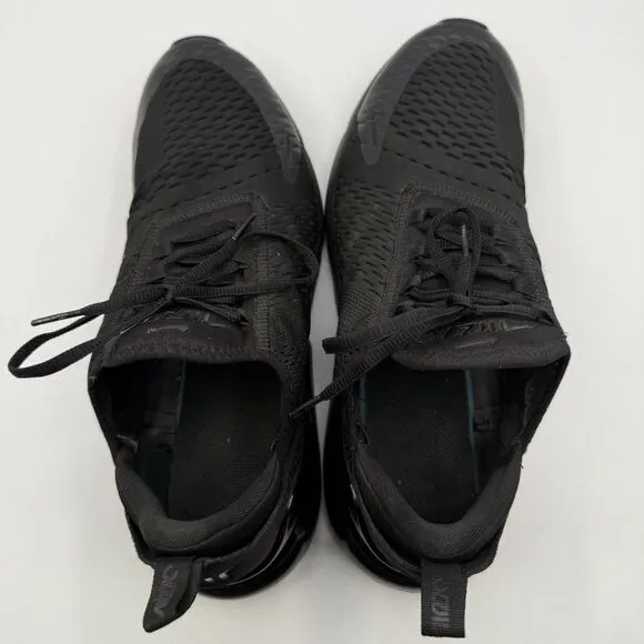 Nike Air Max 270 Triple Black AH8050-005 Men's Size 12.5 Running Shoes Sneakers