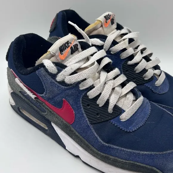 Nike Air Max 90 SE Running Club Deep Royal Casual Athletic Sneaker Shoe‎ Men’s 9