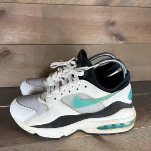 nike air max 93 womens size 8 shoes white blue atheltic running sneakers