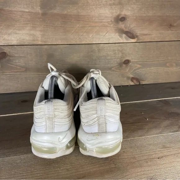 Nike air max 97 womens size 8.5 shoes white athletic running sneakers