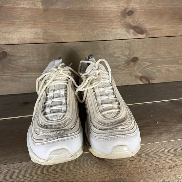 Nike air max 97 womens size 8.5 shoes white athletic running sneakers
