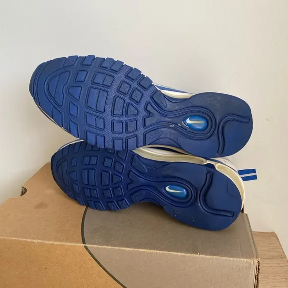 Nike Air Max 98 GS Blue White Pink Running Sneaker Shoes -SZ 7 Youth- 8.5 Women