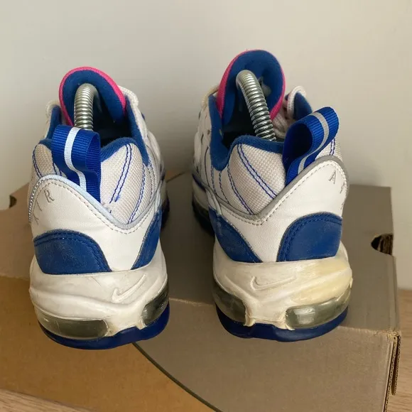 Nike Air Max 98 GS Blue White Pink Running Sneaker Shoes -SZ 7 Youth- 8.5 Women