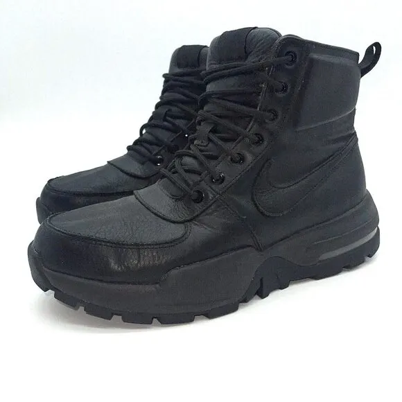 Nike Air Max Boots Mens 8.5 Goaterra 2.0 916816-001 Black All Weather Leather