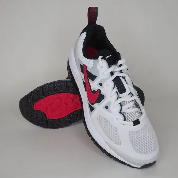 Nike Air Max Genome Se1 GS Boys Shoes Running White Black Size Kids 6.5 = 8 Wmns