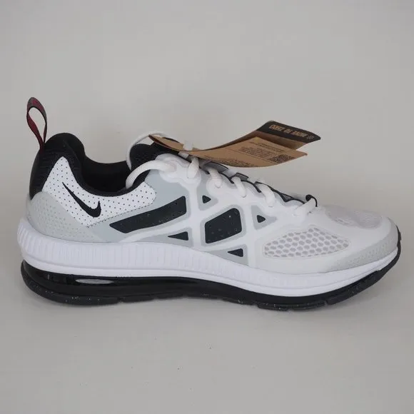 Nike Air Max Genome Se1 GS Boys Shoes Running White Black Size Kids 6.5 = 8 Wmns