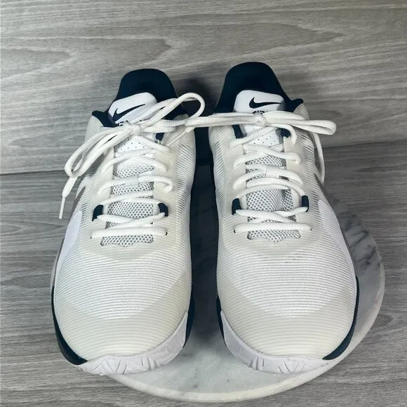 Nike Air Max Impact 4 Mens 12 Basketball Shoes White Navy Light Violet Sneakers