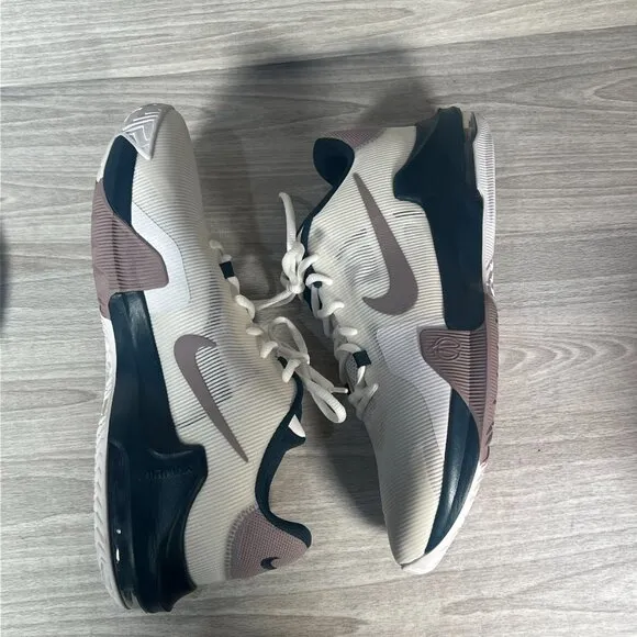 Nike Air Max Impact 4 Mens 12 Basketball Shoes White Navy Light Violet Sneakers