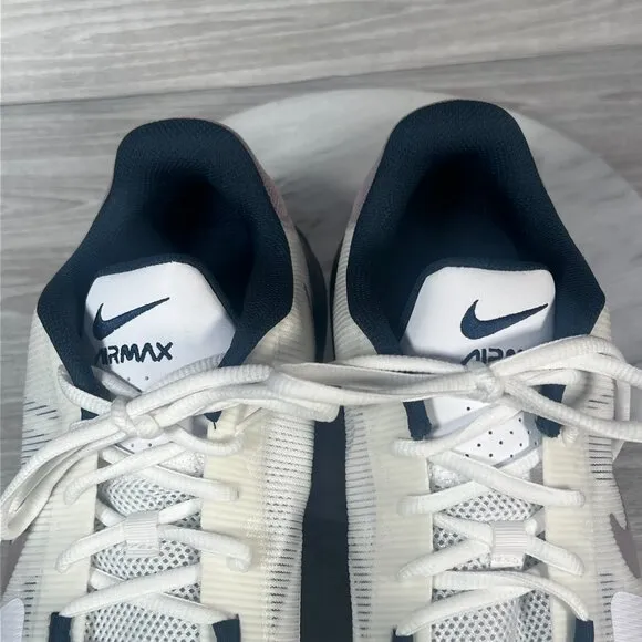 Nike Air Max Impact 4 Mens 12 Basketball Shoes White Navy Light Violet Sneakers